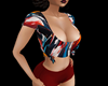 Painterly Knotted Top