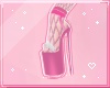 ℓ pink bunny heels