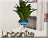 Palm Tree Teal Vase