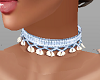 SR~Blue Crochet Choker