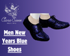 Men New Years Blue Shoes