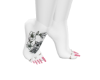 flower foot tat