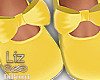 Kids Yellow Bow Shoes