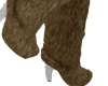 coco fur boots - tan