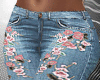 JEANS WITH FLOWERS