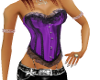purple & lace corset top