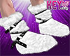 K* Fur Faux Boots White