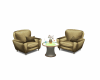 GHEDC Gold Chair Set
