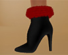 Ankle Boots Red Fur (F)