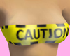 Caution Tape Tube Top