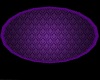 BlackPurple Round Rug