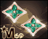Emerald Gold Earrings 1