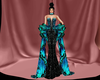 AM. Teal Butterfly Cape