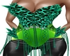 green panther corset