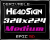 [3D]Dev*HeadSign Med|F
