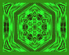 Funky lime green rug