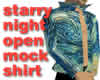 Starry Night Open Shirt