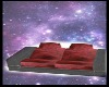 red n gray sofa