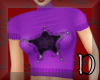 Purple star knitted top