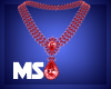 MS Wedding Necklace Red