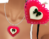 OO * Pin Heart Necklace