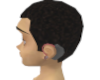 Black Hearing Aid - L