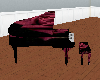 burgundy rose piano