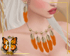 Orange jewelry set