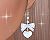 Blue cute earrings