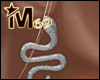 Silver Snake Earrings