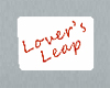 Lover's Leap Sign