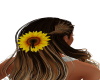 sunflower in hair