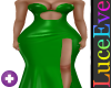 Green Kontrise Gown
