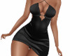 Jolie Black Silk Dress