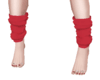 Red add on socks