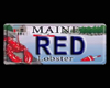 [bamz]Maine RED lic plat