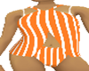 swimsuit striped orange