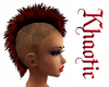 2 tone red black mohawk