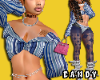 !C 1/2 Striped Top BU