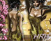 HRH Gold Flame Sequins