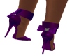 Purple bow heels