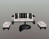 Noir Couch and Stools