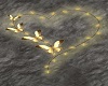 Gold Wall Lighted Heart