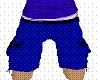 Blue  shorts