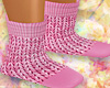 Pink Sweater Socks