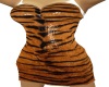 shimmer tiger fur dress