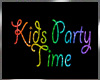 Kids Party Time sign