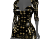 *Black/Gold LV Dress