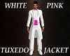 White Pink Tuxedo Jacket