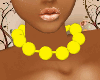 L4.yellow bead necklace